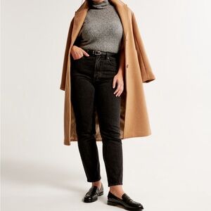 Abercrombie the ankle straight ultra high rise jeans curve love